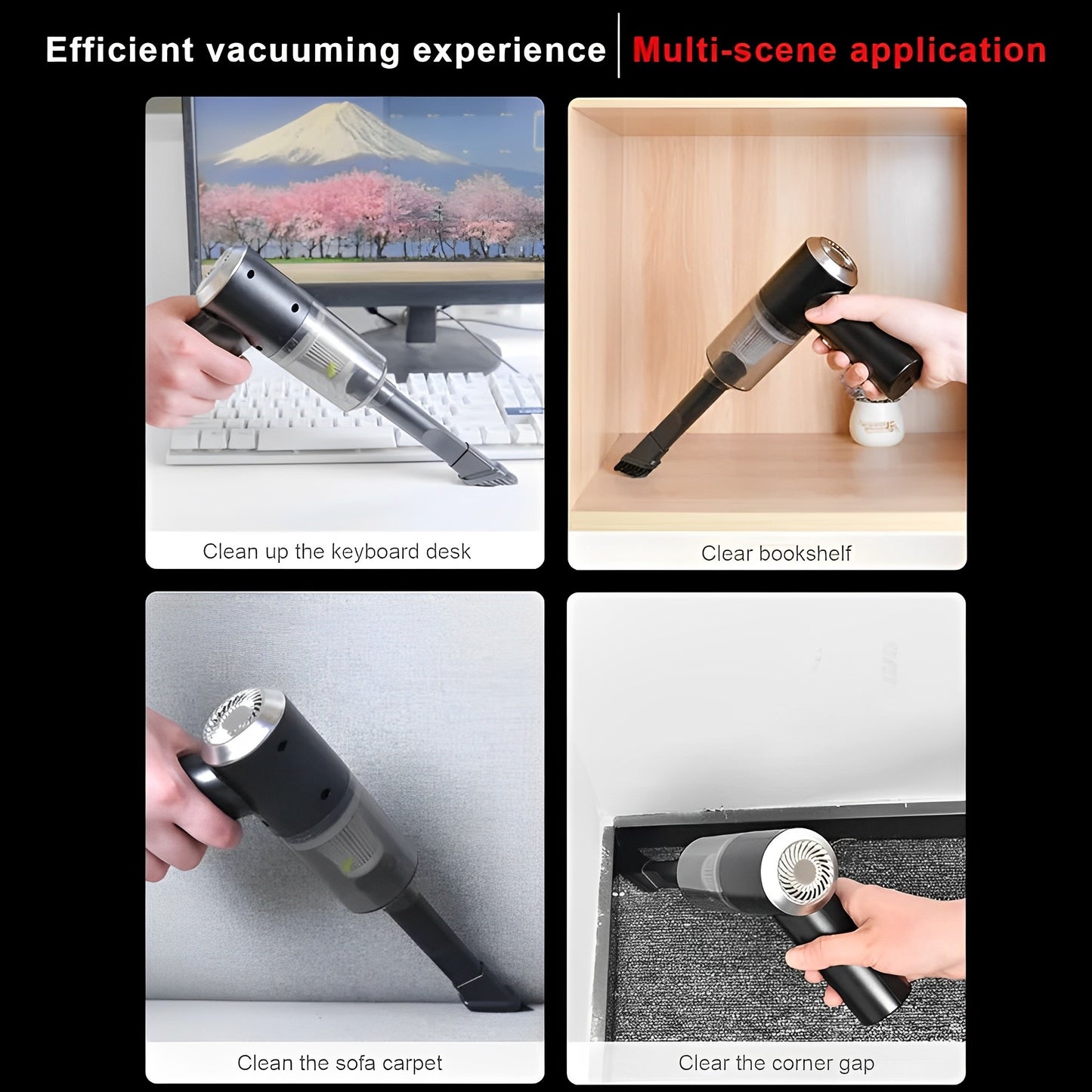 Mini Portable 2 In 1 Powerful Cordless Vacuum