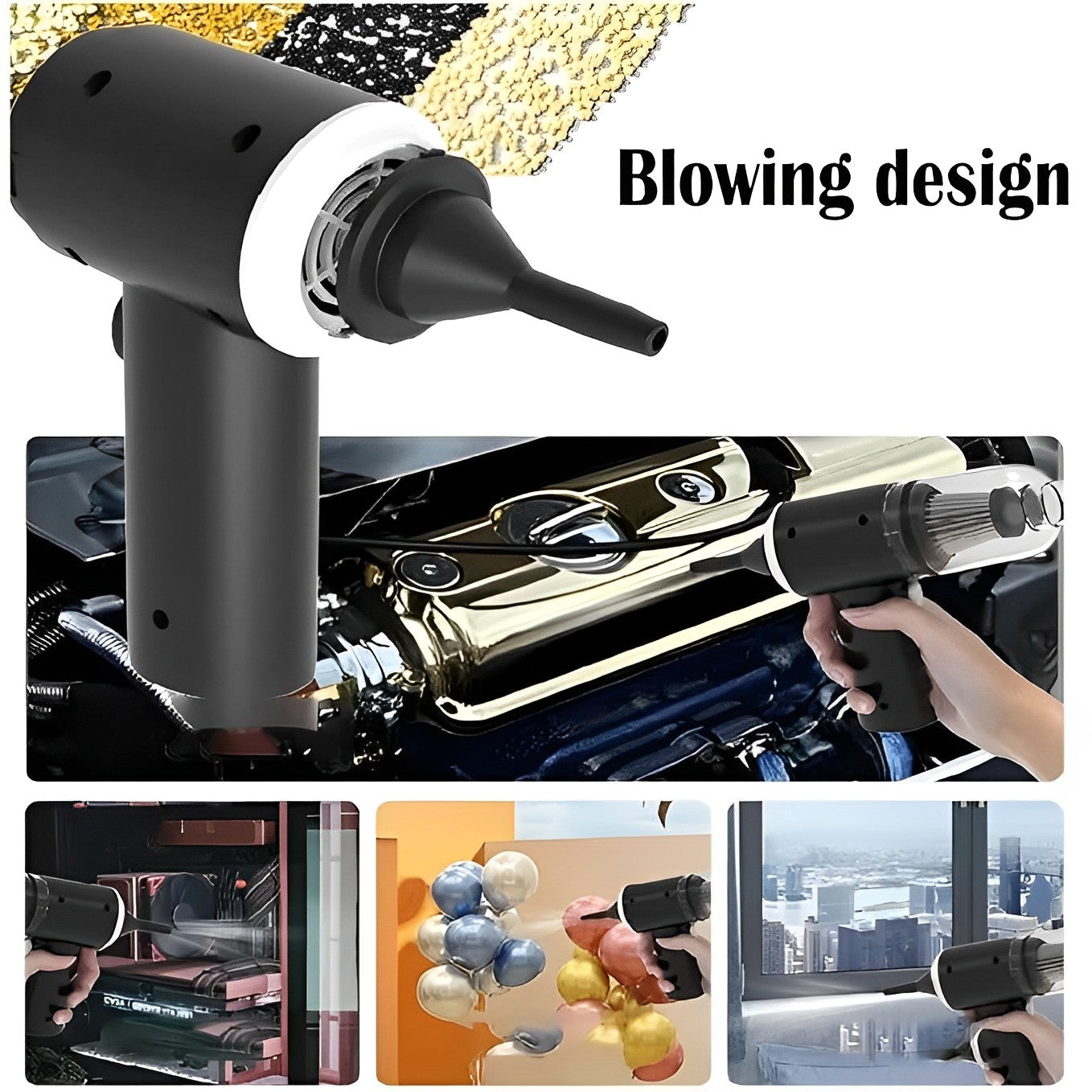 Mini Portable 2 In 1 Powerful Cordless Vacuum