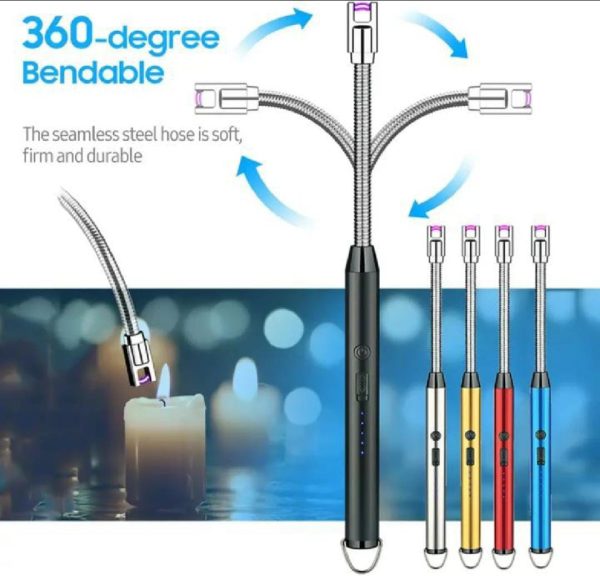 Rechargeable Kitchen Lighter + 3 Gifts