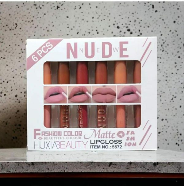 6 Pcs Nude Lipgloss | Matte Lip Gloss For Girls & Women